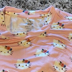 Posh peanut sweatshirt women’s. Hello Kitty Pink Top with Floral Accents